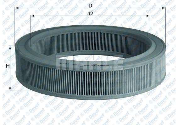 MAHLE LX568 Hava Filtresi Caddy Ii (95-04) Golf Iii (91-97) Polo (94-99) Cordoba (93-99) Ibiza Ii- 1.4-1.6  ####